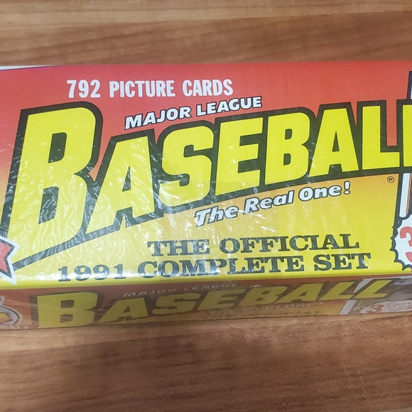 Baseball Card Set - Yellow and Red